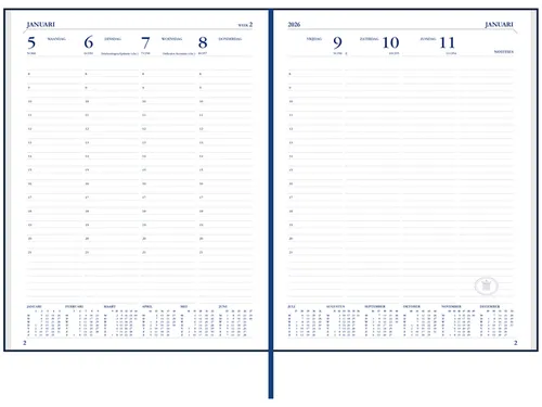 Agenda 2027 Ryam Weekplan Weekend Desk Lazio 7dagen/2pagina's assorti