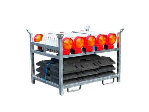 Bakenset,10Bakens M. Lampen,Voetplaten,1Opslag-/Transportpallet