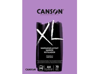 Markerpapier Canson XL Marker 100vel 70gr A4 extra wit - 2