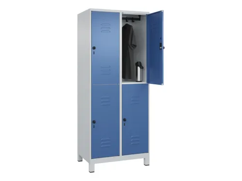 dubbeldekse locker,HxBxD 1950x800x500mm,2x2vak.,vak B 400mm