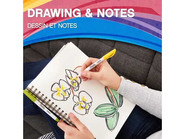 Markeerstift Sharpie S-note Beitel blister à 12 kleuren Assorti