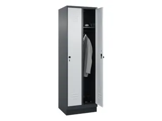 locker,HxBxD 1950x600x500mm,2vak,vak B 300mm,draaigrendel,sokkel - 3