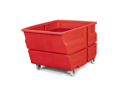 Multifunctionele bak,HxLxB 900x1340x1030mm,800l,PE,rood
