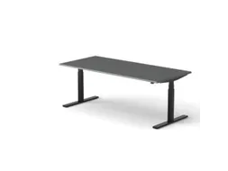 Elektrisch ihv bureau,HxBxD 650-1310x2000x900mm,blad donkergrijs