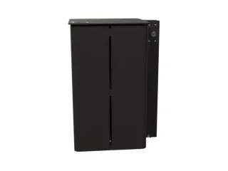 afvalbak,HxBxD 537x325x388mm,afvalbak inhoud 35l,romp staal RAL5013 - 2