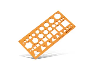 Sjabloon Standardgraph gecombineerd cirkels, hexagon, vierkant en tria - 3