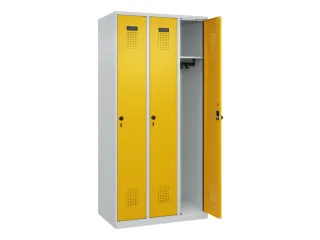 locker,HxBxD 1850x900x500mm,3vak,vak B 300mm,draaigrendel - 2