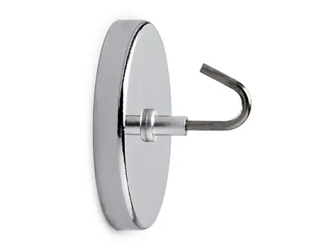 Magneet met haak MAUL Ø52mm trekkracht 9kg chroom