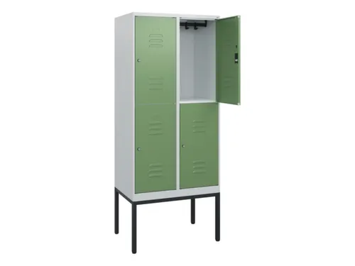 dubbeldekse locker,HxBxD 1950x800x500mm,2x2vak.,vak B 400mm