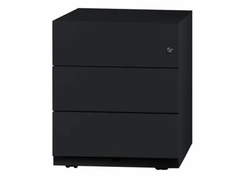 Mobiel Ladenblok 495x420x565mm 3laden Cilinderslot Zwart
