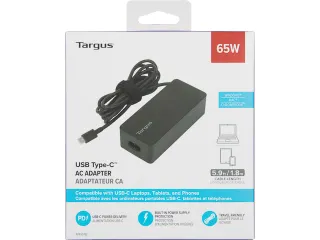 Apa107Eu Targus Ub-C 65W Pd Oplader zwart - 1