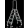 trapladder,NL,beide zijden,2x5treden,m. bekleding,balk L 1,38m