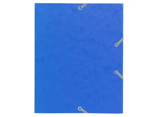 Elastomap 3 kleppen glanskarton 400gm² schoolformaat 17x22cm Assorti