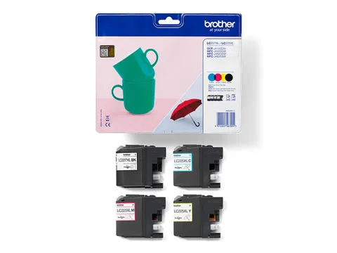 Inktcartridge Brother LC-227XLVALP zwart + 3 kleuren