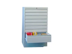 ladekast HxBxD 1200x715x600mm 9laden slot RAL7035 front RAL5010
