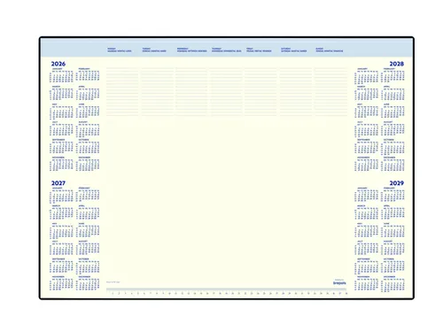 Onderlegblok 2027 Brepols Desk Mate 7dag/1pag 412x590x8mm 35vel houder