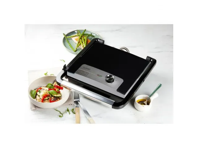 Multifunctionele Contactgrill Inox Zwart