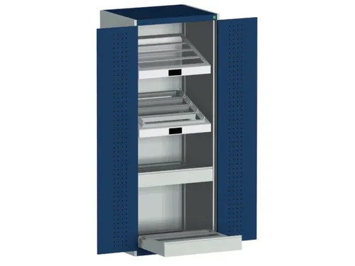 systeemkast HxBxD 2000x800x650mm CNC-lade 2laden Ral7035 Ral5010