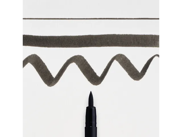 Brushpen Sakura Pigma breed zwart