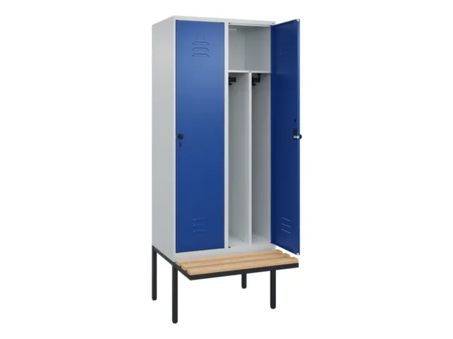 locker voor scheiding van kleding,HxBxD 2120x800x815mm,2vak
