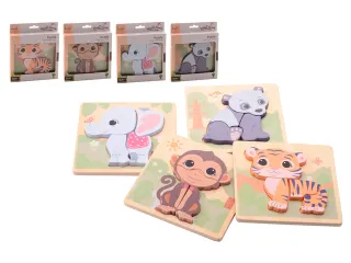 Jouéco The Wildies Family puzzel 4 assorti 4 stukjes - 2