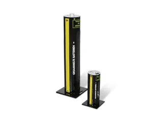 verzamelbak voor lege batterijen,6l,HxØ 375x140mm - 1