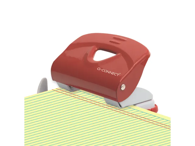 Q-CONNECT Medium Duty perforator Metaal 2-gaats 20 vel Rood
