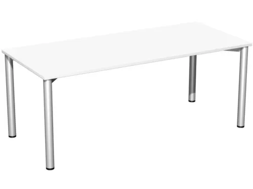 vergadertafel,HxBxD 720x1800x800mm,rechthoekig,4voeten RAL9006