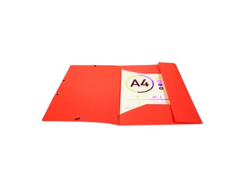 Elastomap 3klep A4 P P 0,5mm Opak Rood