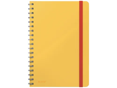 Notitieboek Leitz Cosy B5 lijn spiraal geel