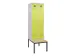 locker met bank,voor scheiding van kleding,HxBxD 2120x600x815mm,2vak