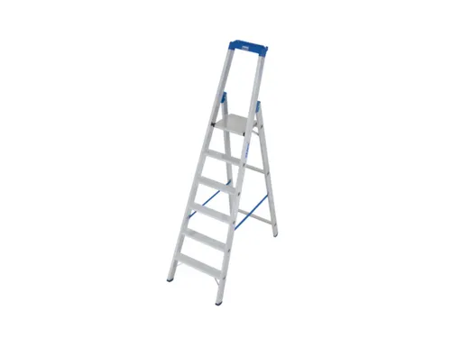 Ladder Aluminium Bordes H 1 40M 6Treden Incl. Bordes