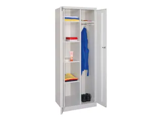 kleding-/wasgoedkast,HxBxD 1800x600x500mm,RAL7035,front RAL7035 - 1