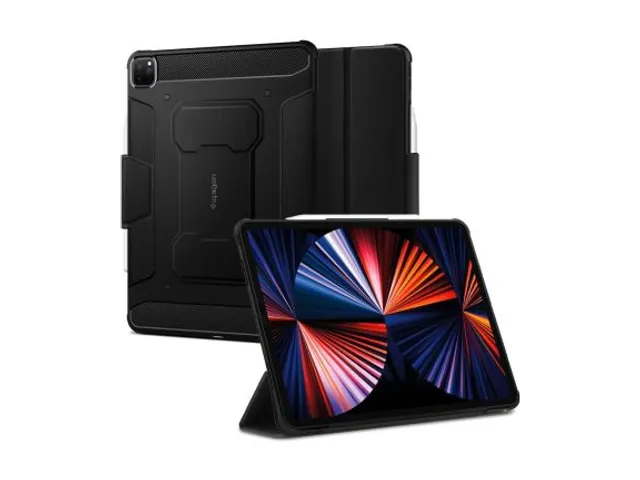 Spigen Rugged Armor Pro Apple iPad Pro 12.9 (2021) Hoes Zwart
