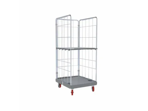 RVS-rolcontainer,draagverm. 500kg,HxLxB 1760x815x724mm