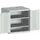kast met geperforeerde platen,HxBxD 800x800x650mm,2xStalen bodem