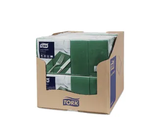 Tork 477423 Lunchservet Advanced Donkergroen 33x33cm - 3