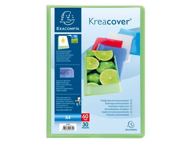Protège-documents en polypropylène semi rigide Kreacover Chromaline