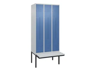 Z-garderobekast,HxBxD 2120x900x815mm,6vak,vak B 300mm,cil.-slot - 1