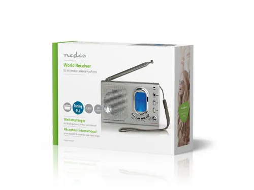 Wereldradio Nedis met wekker RDWR1000GY
