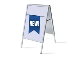 Stoepbord A1 complete set met print "NEW" Blauw