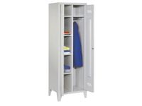 kleding-/wasgoedkast HxBxD 1850x600x500mm RAL7035 front RAL7035
