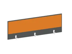 baliepaneel bureau aanbouw achter MS-donkergrijs BN3005-geel 1400mm