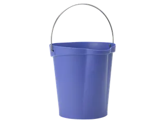 Hygiene 5686-8 emmer 12 liter paars maatverdeling en schenktuit - 1