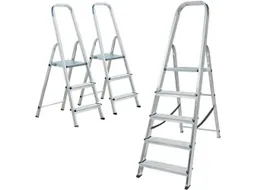 Set Trapladders,2X3Treden/1X5Treden,Eenzijdig,Aluminium