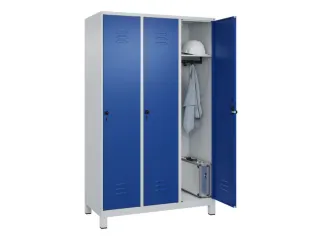 locker,HxBxD 1950x1200x500mm,3vak,vak B 400mm,draaigrendel,voeten - 3