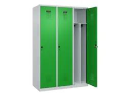 locker voor scheiding van kleding,HxBxD 1850x1200x500mm,3vak