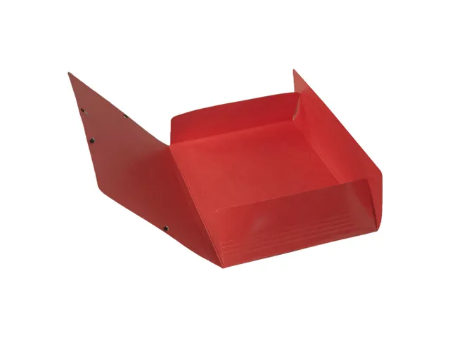 Elastomap A4 3 kleppen IDERAMA Maxi Capacity glanskarton rood