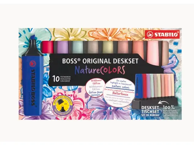 Markeerstift STABILO Boss Wildflower NatureColors 10 stuks assorti