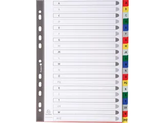 Tabbladen A4 Pp A-Z 20-delig Assorti 11-gaats - 3